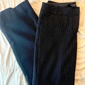 Express Charcoal Pinstripe Trousers